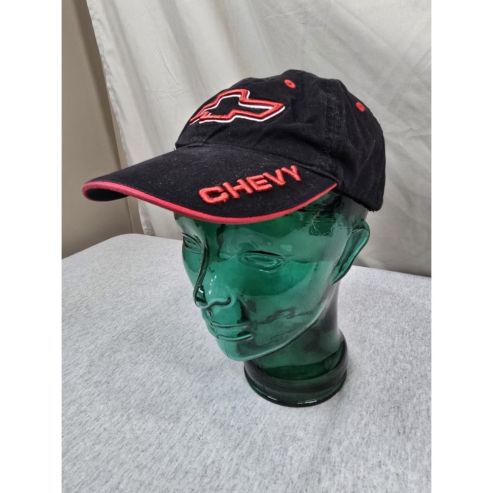 Chevrolet bowtie baseball cap featuring embroidered‎ logos and "CHEVY" lettering